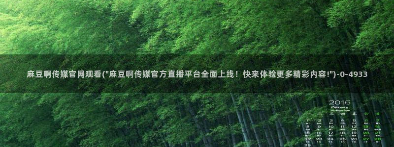 麻豆精选页