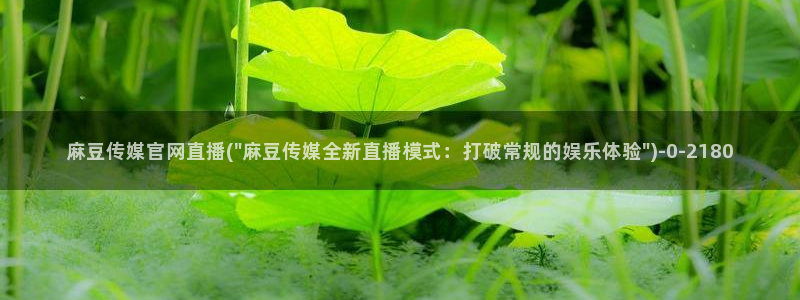 麻豆精品片单