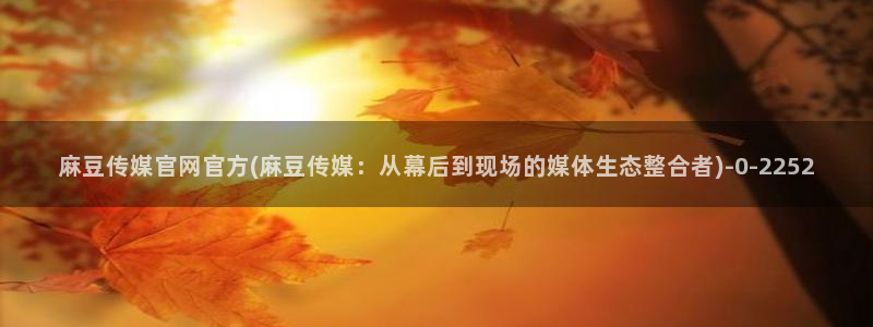 麻豆视频热门内容
